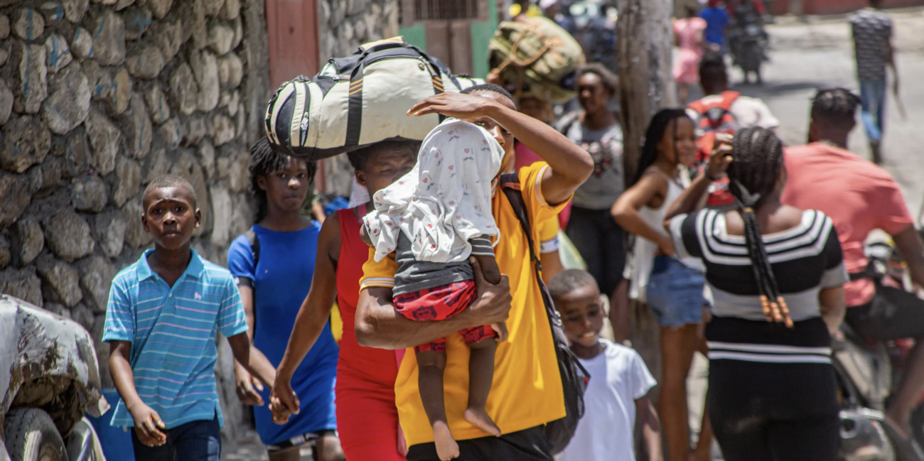 Families displaced by violence