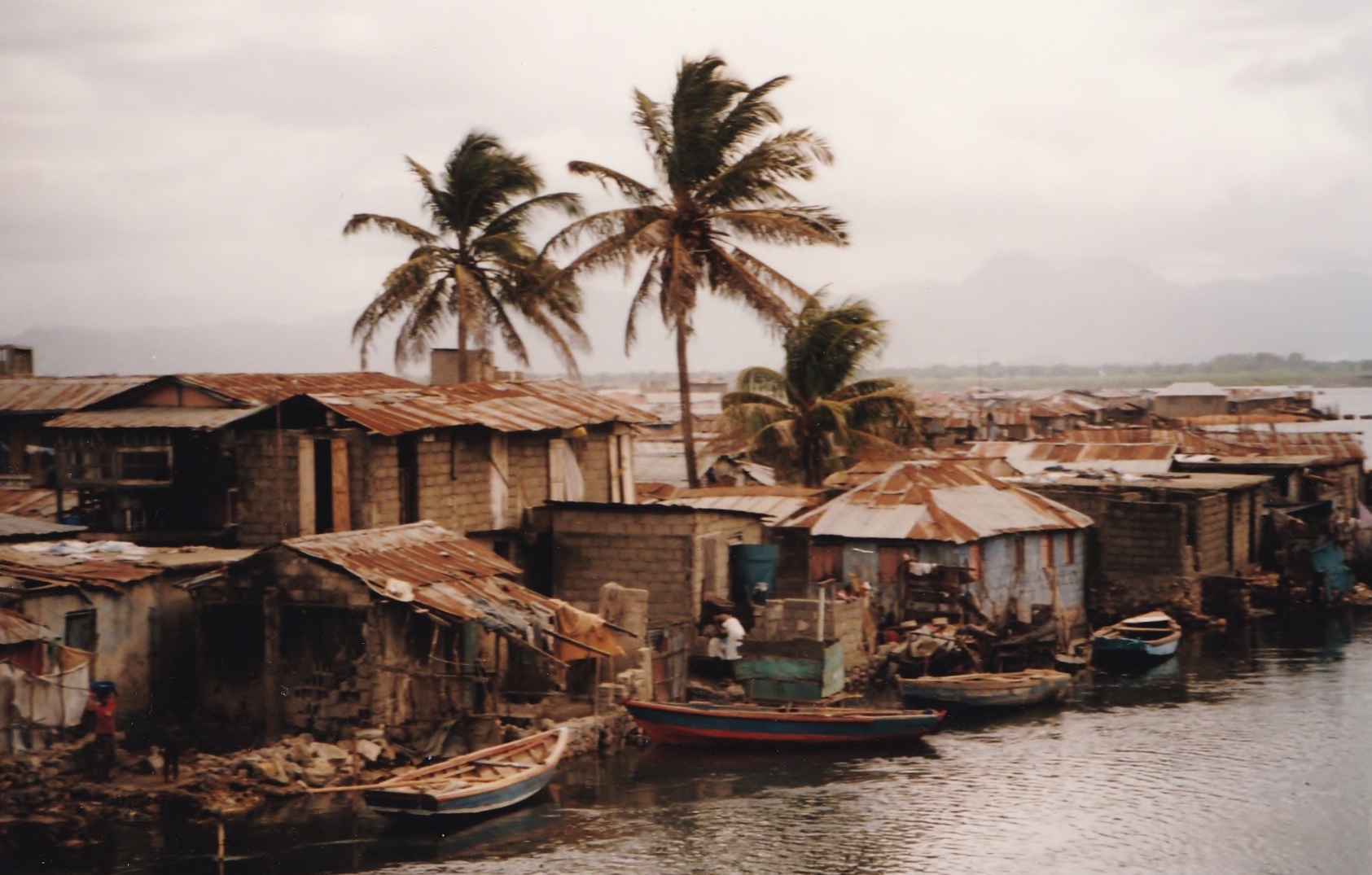 A fishing village in Haiti