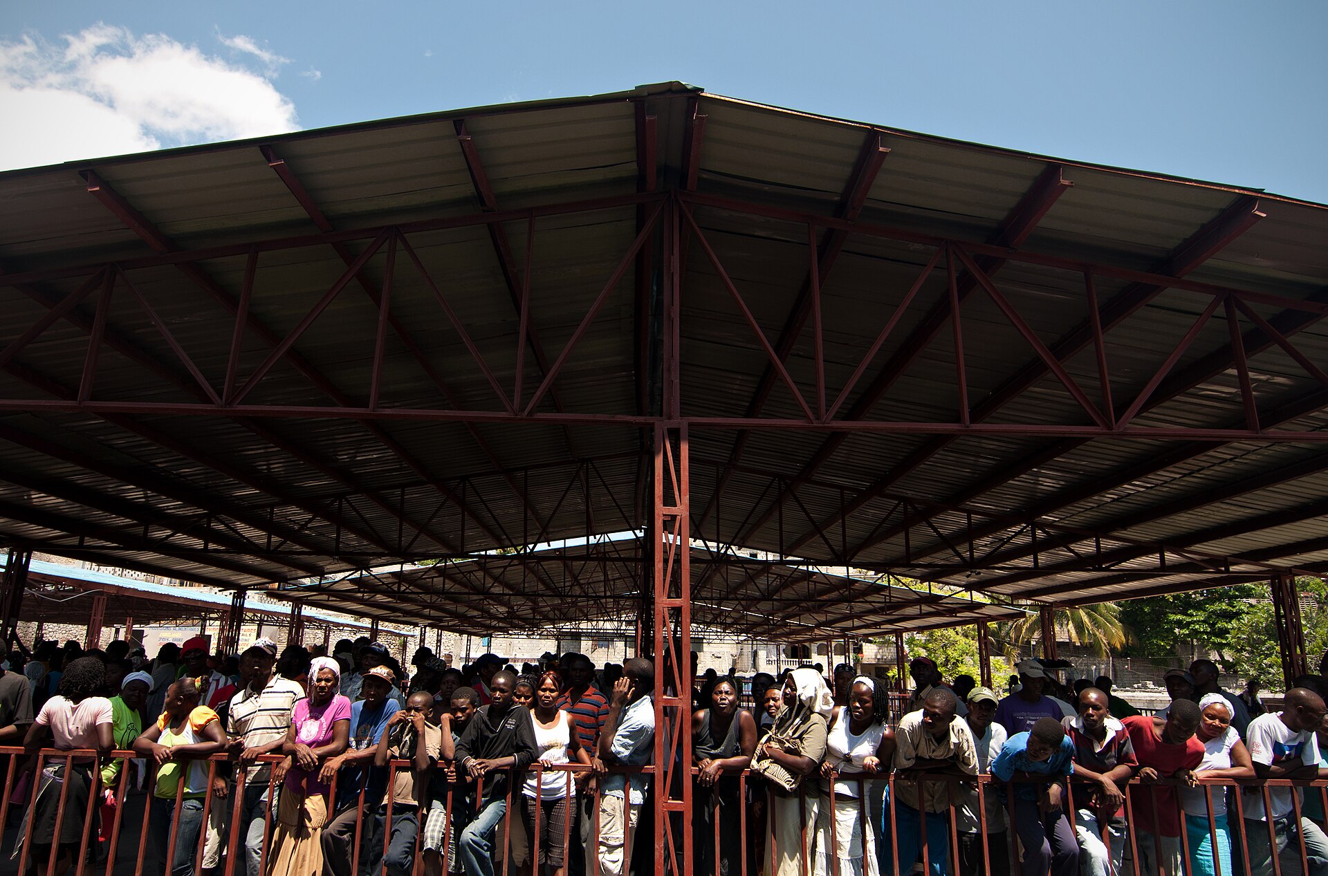 Opening of the Pétion-Ville market