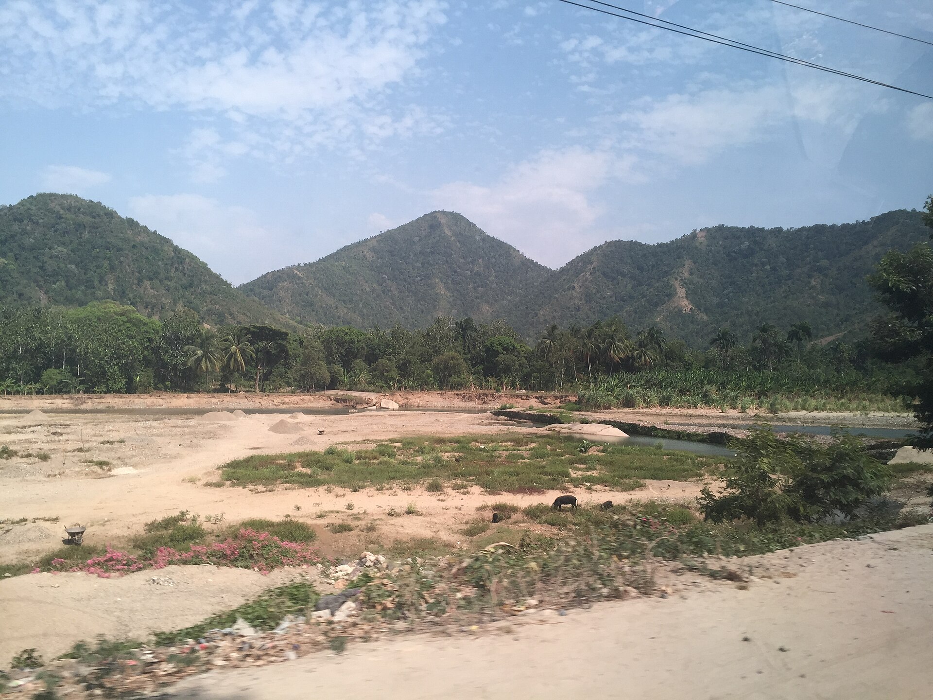 River landscape in northern Haiti