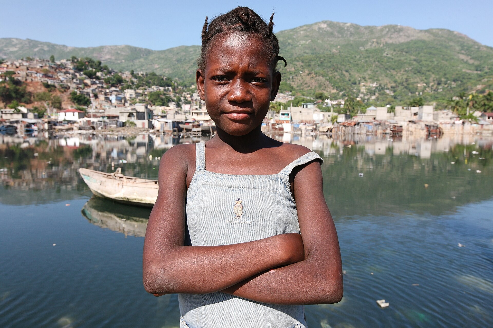 A girl by the river, Haiti