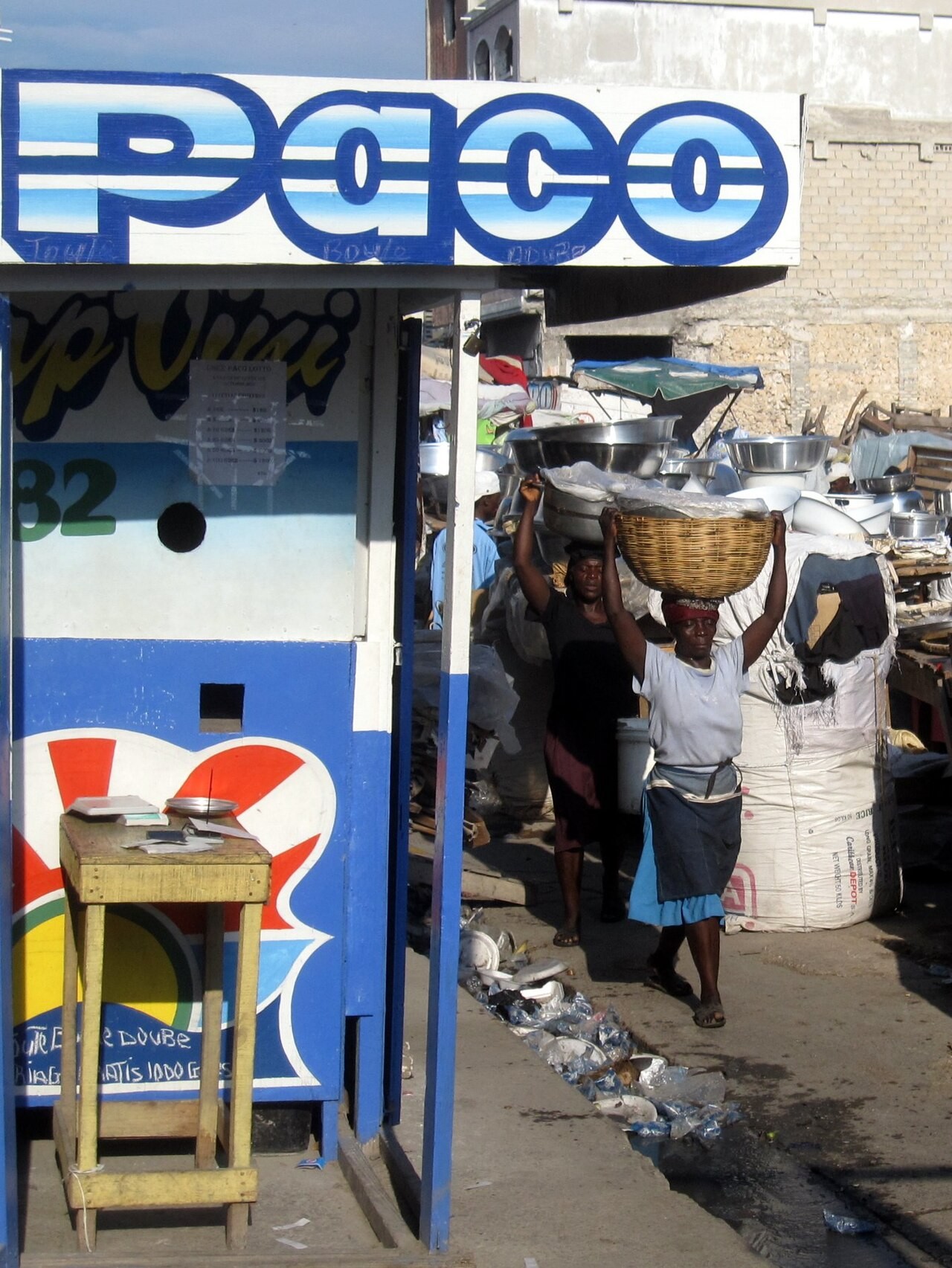 Vendors outside the Iron Market