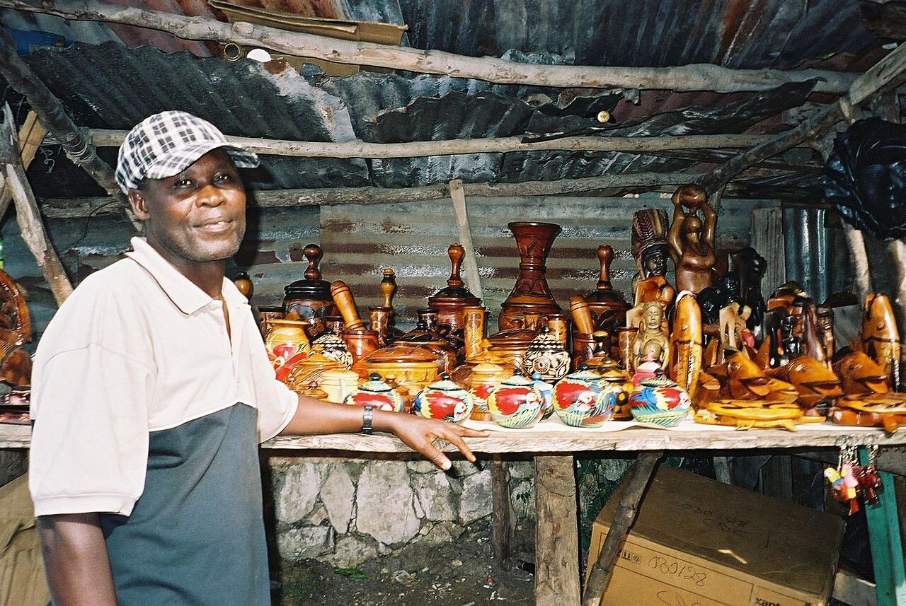 An artisan in Kenscoff