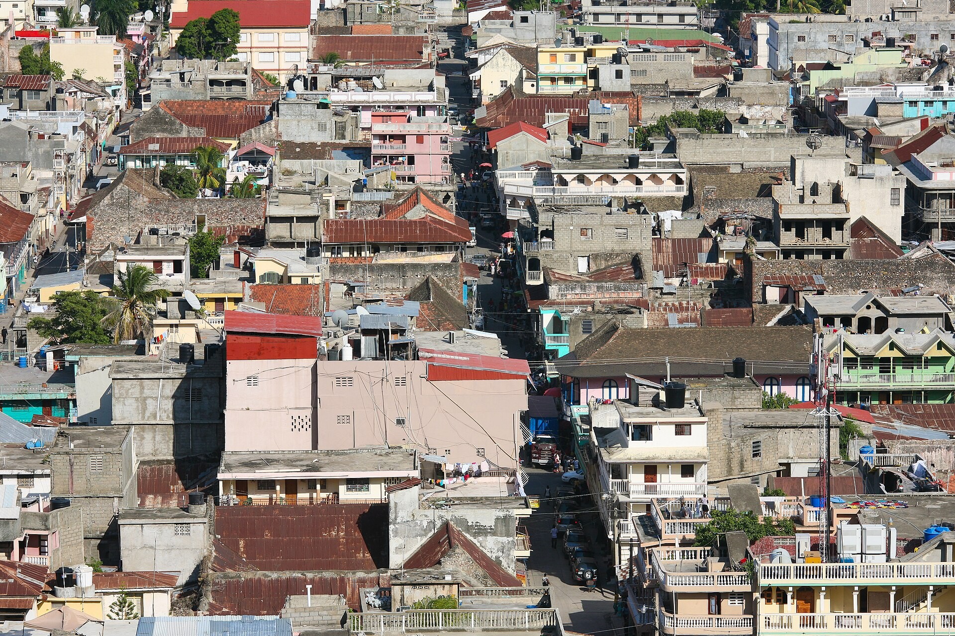 Looking over the streets of Cap-Haïtien