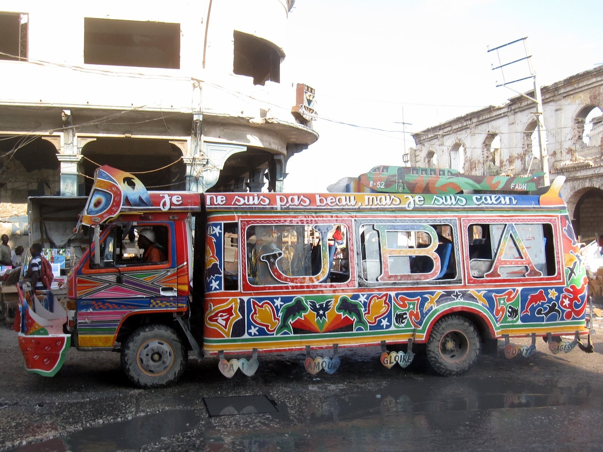 A tap-tap in Port-au-Prince