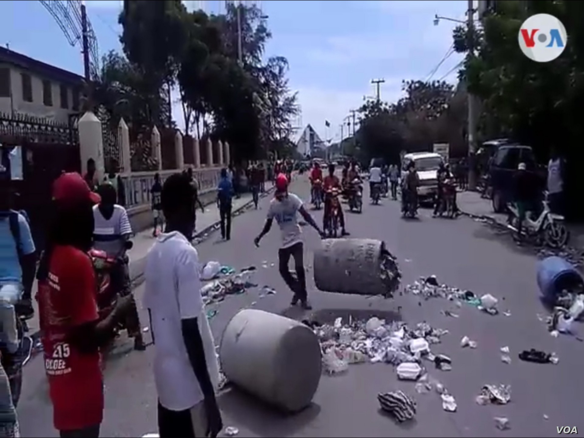 A protest in Gonaïves