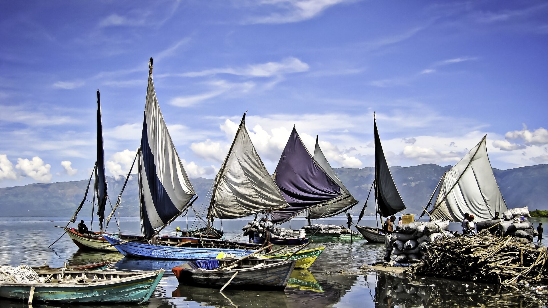 Fishing under sail in Haiti