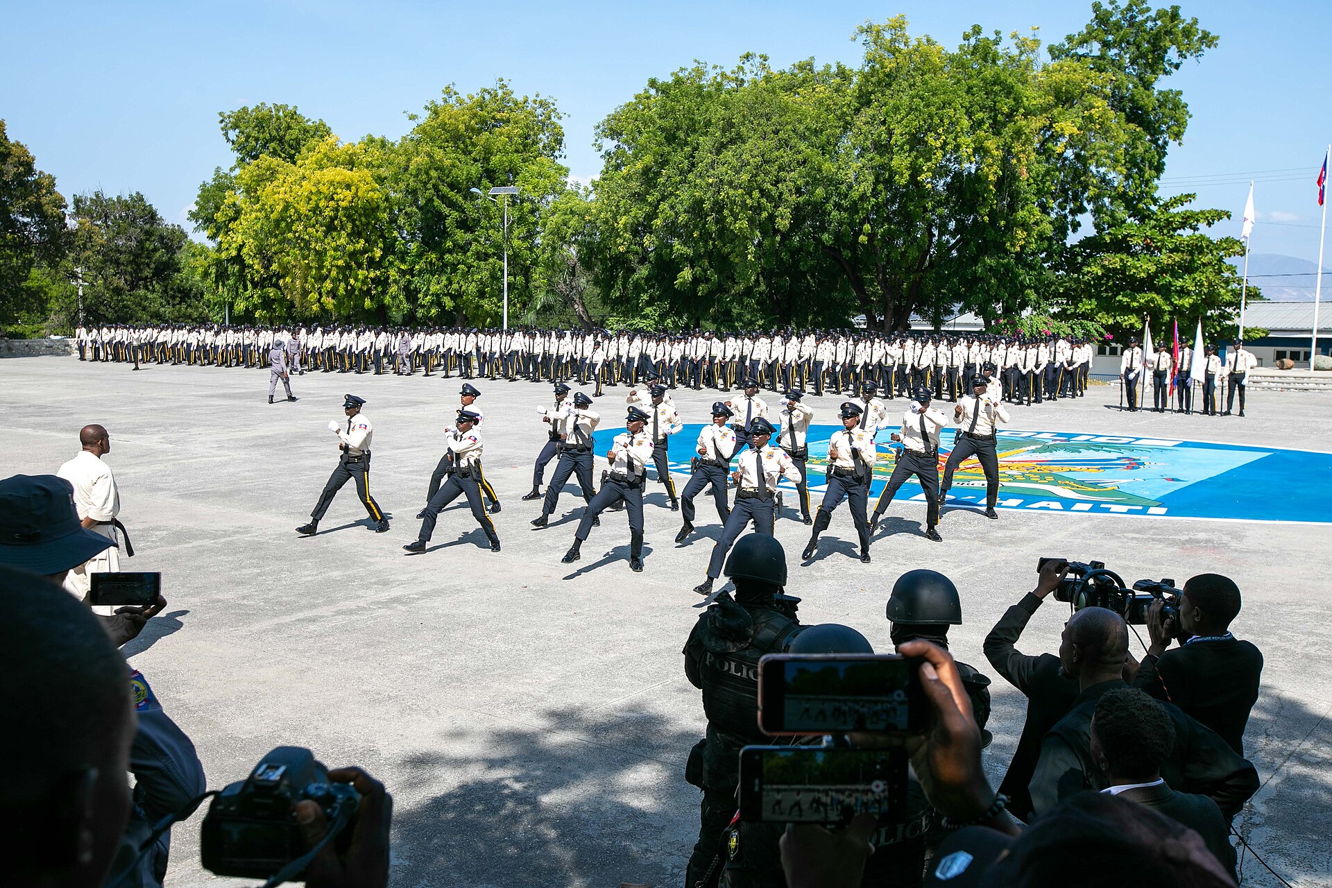 Haitian National Police graduation parade